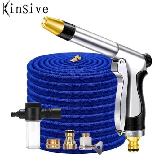 NEW Garden Hose 1/2 Flexible Expandable Watering Hose High Pressure Car Wash Hoses Pipe Spray Gun To Cleaning Irrigation Nozzle