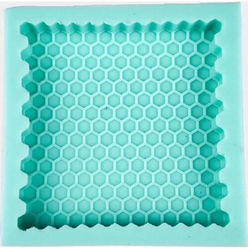 Honeycomb Coaster Silicone Molds Concrete Tray Expoy Resin Mould Handmade DIY Making Crafts