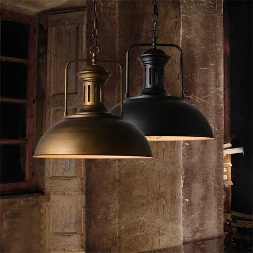 LOft American rural industrial retro wrought iron coffee house coffee bar nostalgia old chandelier