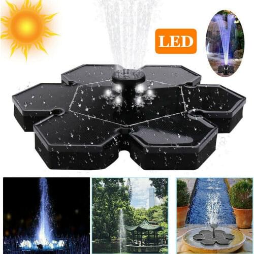 LED Floating Solar Fountain Pool Pond Solar Panel Powered Fountain Water Pump Outdoor Fountain For Garden Decoration Fontaine