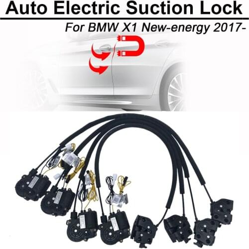 Smart Auto Electric Suction Door Lock for BMW X1 New Energy 2017- Automatic Soft Close Door Super Silence Car Vehicle Door