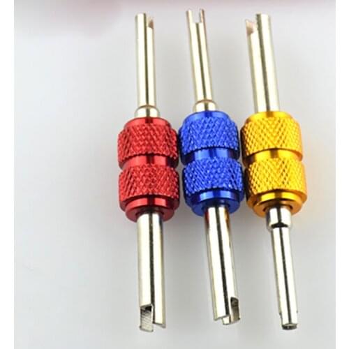 Car Air Conditioning Repair Tools Automobile Valve Core Aluminum Alloy Wrench Double End Remover Installation Tool