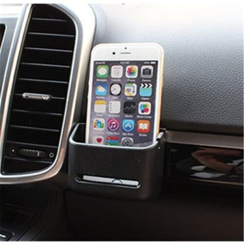 Universal Carbon Fiber Car Storage Box Cigarette Card Storage Box Stick-on Organizer For Small Objects Pocket Holder