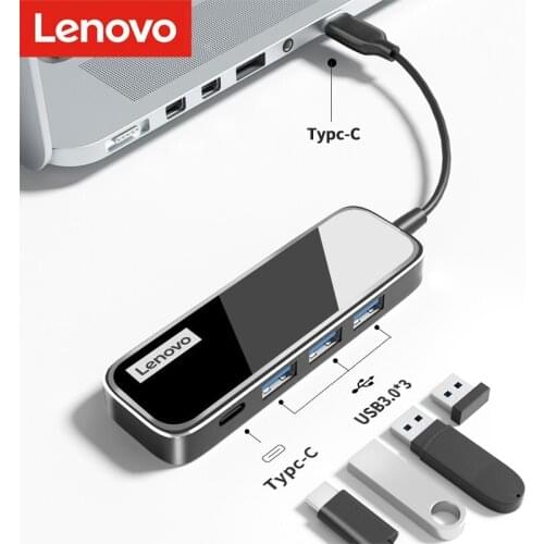 Lenovo USB 3.0 HUB Multi USB Splitter 3 USB3.0 Port with Charge for HP Ausu Dell iMac Xiaomi PC Computer Accessories USB HUB