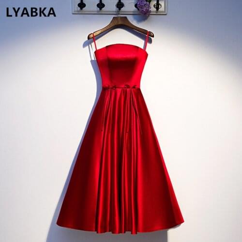 Strapless Evening Dress Elegant Robe De Soiree Burgundy Satin Evening Dresses Long Dress 2020 Reflective Dress Vestido De Festa