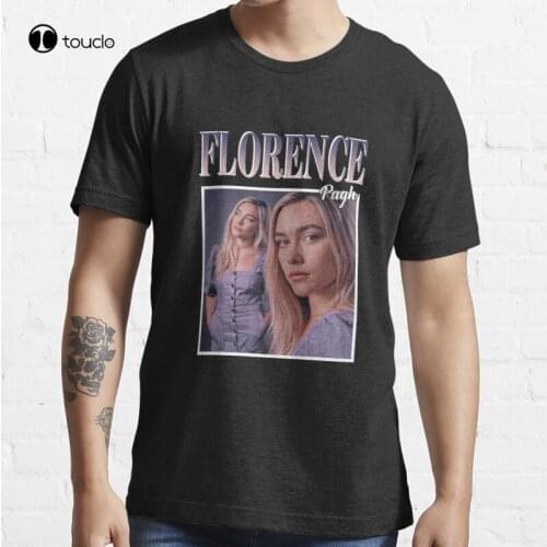 New Florence Pugh 90S Vintage T-Shirt Cotton Tee Shirt S-5XL