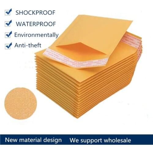 50pc Waterproof pearlescent bubble bag Thickened clothing courier bag logistics packaging bag bubble envelope bag custom foam