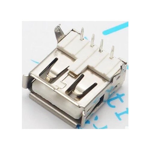 A Female USB socket looper USB-A type connector female AF 90 degree bend feet 10pcs/lot