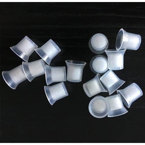 100pcs Disposable Ink Cups Eyebrow Tattoo Tool Microblading Accessories Portable Tattoo Pigment Cup Professional Makeup Products