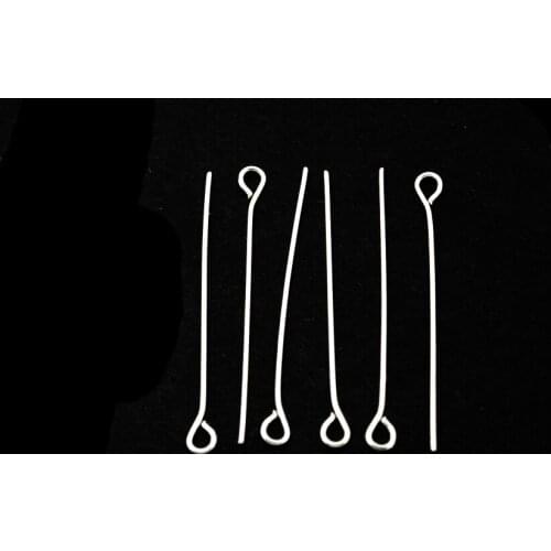 300pcs/lot 925 Sterling Silver Pin Jewelry Findings 0.5* 30mm DH-BFS009