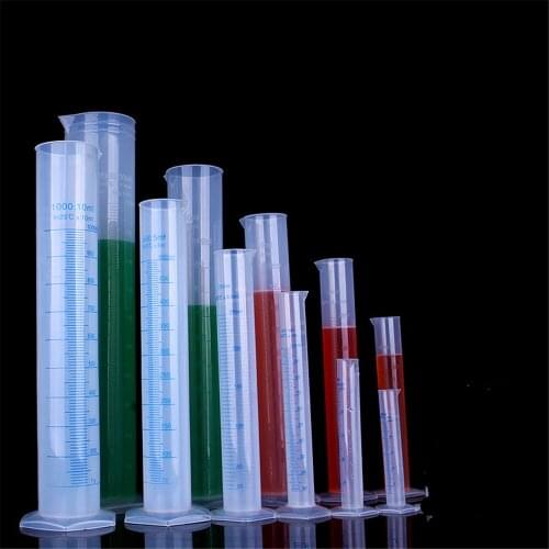 50ml Plastic Measuring Cylinder Laboratory Test Graduated Liquid Trial Tube Tool Jar
