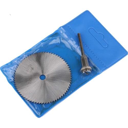 60mm HSS Cutting Disc with 3.17mm Mandrel Mini Circular Saw Blade Electric Saw for Drill Rotary Cutting Tool Dremel Accessories