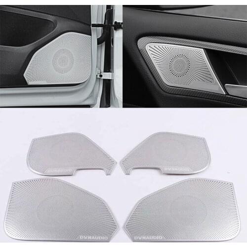 For Volkswagen Vw Golf 7 Mk7 Accessories Car Styling Car Interior Rear Door Audio Speaker Decoration Frame Covers Stickers