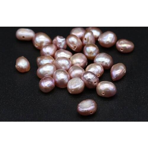 Natural Freshwater Pearl Beads AA Loose Pearl Beads Horizontal Hole for Making Jewelry Necklace Bracelet 20pcs