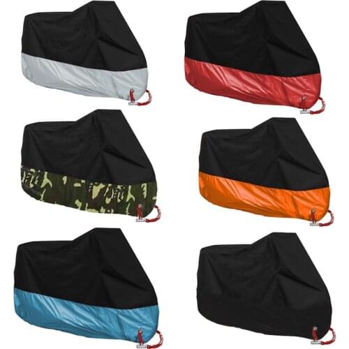Motorcycle Cover Outdoor Uv Protector Scooter Cover Bike Waterproof Dustproof Moto Rain Cover Indoor Lock-holes Design