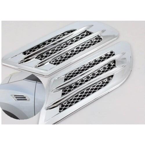 FUNDUOO Universal Car Side Air Vent Fender Cover Hole Intake Duct Flow Grille Decoration Sticker Free Drop Shipping