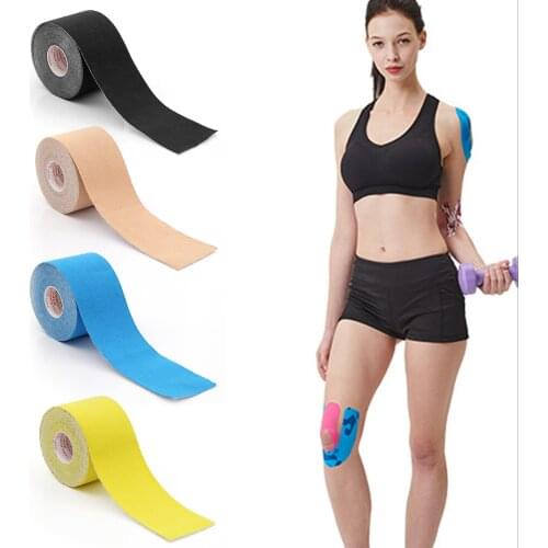 WorthWhile Kinesiology Tape Athletic Recovery Elastic Tape Kneepad Muscle Pain Relief Knee Pads Support For Gym Fitness Bandage