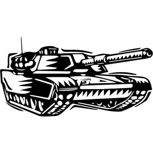 Composite Tank Domineering Sticker High Quality Car Decoration Personality Pvc Waterproof Decal Black/white, 18cm*9cm