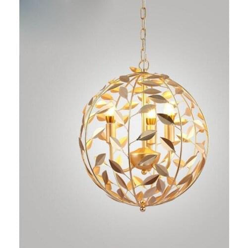 American French iron wrought iron chandeliers Nordic postmodern creative living room restaurant chandeliers LED lighting fixture