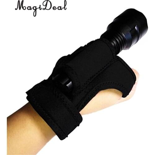 1Pcs Durable Neoprene Hand Free Holder Glove for Scuba Snorkeling Diving Underwater Torch Flashlight Swimming Diving Accessories