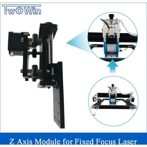 Z Axis Module for Fixed Focus Laser Module Lifting Laser Bracket Adjust Height of Laser Head For 2 Axis Laser Engraving Machine