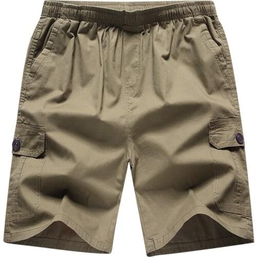 Two Pieces Cotton Shorts Ultra-low Price Mens Five-point Pants Summer Casual Loose Shorts Big Pants Beach Shorts on Sale