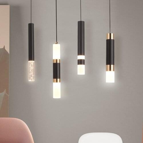 Modern LED Pendant Light Nordic Minimalist Hanging Lighting Fixture Living Bedroom Restaurant Kitchen Indoor Suspension Lamps
