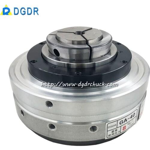 GA25/GA40 wood lathe high speed rotary hydraulic and pneumatice chuck with front-mounted and hollow