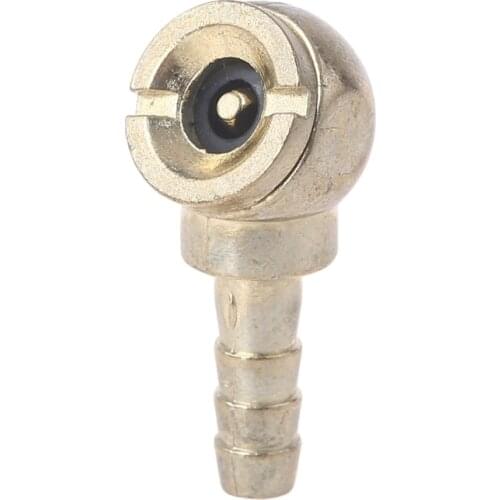 8mm Air Chuck Tire Inflator Heavy Duty Hose Barb Ball Foot Tire Chuck Tire/Tyre Inflator Gauge Fitting Tool Compressor