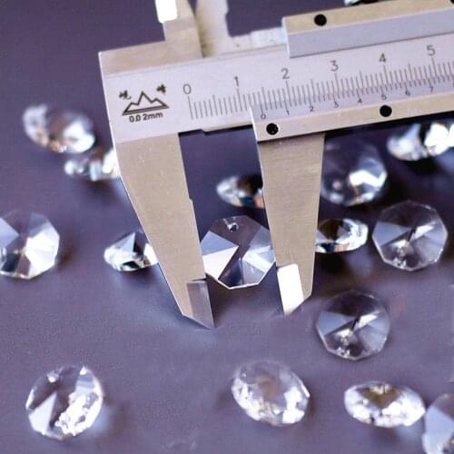 Top Quality 600pcs/lot A Quality 14mm Octagon Crystal Beads in 1 hole,14mm Crystal octagon beads for Jewelry decor wediing home