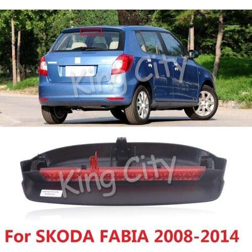 CAPQX For SKODA FABIA 2008-2014 Rear Brake Light High Mount Stop Lamp LED 3rd Third Brake Light Additional Brake Lamp
