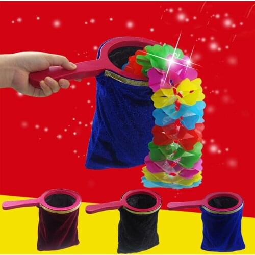 2018 Magic Tricks Bags Change Bag Make Things Appear or Disappear Beginner Magic Trick Props Close Up Magic Kids Toys Easy to do