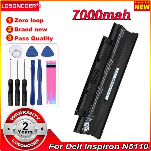 7000mAh J1KND Battery For Dell Inspiron N5110 M501 M501R M511R N3010 N3110 N4010 N4050 N4110 N5010 N5110 N7010 N7110 N5010D