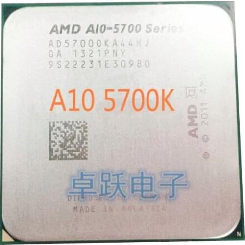 AMD A10 Series A10-5700 A10-5700K A10 5700 A10 5700K 3.4Ghz 65W Quad-Core CPU Processor Socket FM2 free shipping