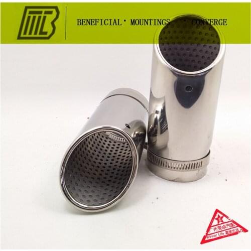 Car Exhaust Muffler PIPE Modified FOR BENZ C180 end tip special pipe. Caliber 56mm.length 135mm