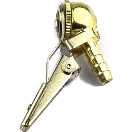 Car Brass Air Pump Chuck Tyre Valves Tyre Tire Inflator Valves Connector 8mm Clamp Tire Repair Tools