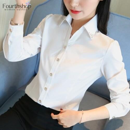 Women Long Sleeve Striped and Plaid White Tops and Blouses Casual Spring Summer Work Blouse Shirt Female Shirts 2020 Fashion XXL