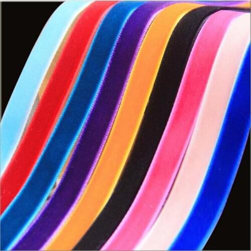 DHK 118 Color options Various Size Free shipping None Elastic nylon single faced velvet Ribbon pick color accessory packing S692