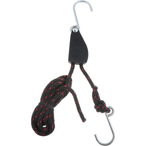 8.2ft Nylon Kayak Ratchet Car Roof Tie Down Boat Carry Straps Pulley Rope Hanger