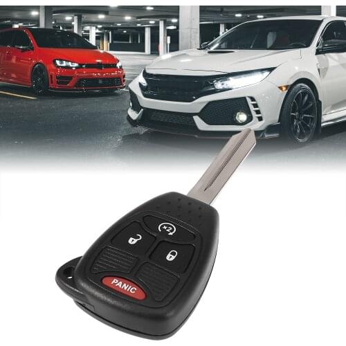 Uxcell Replacement Keyless Entry 4 Button Remote Car Key Fob 315Mhz Auto for Jeep Wrangler 2009-2018