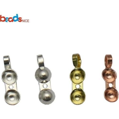 925 Sterling Silver Old Over Crimp Bead Knot Tip Cover Ends Jewelry Making 37488