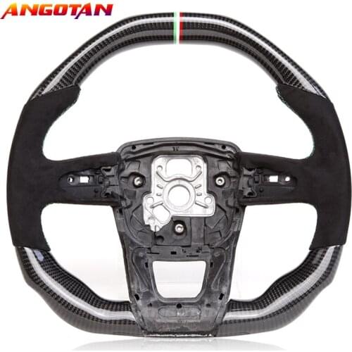 Carbon Fiber Italy Alcantara Leather Steering Wheel Fit For Lamborghini Urus