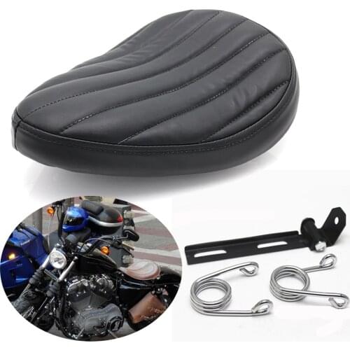 Motorcycle 3" Chrome Spring SOLO Seat Bracket Fit For Harley Sportster 883 1200 XL Chopper Bobber Custom