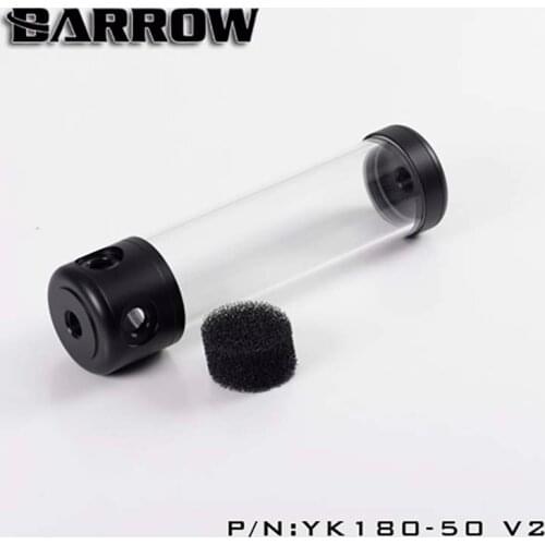 Barrow PC water cooling tank Reservoir 50MM 130mm/180mm/230mm/280mm water cooler tank YK130-50 YK180-50 YK230-50 YK280-50 V2