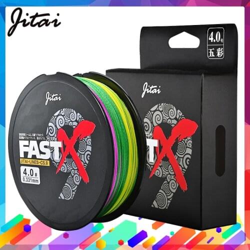 JITAI 150M Fishing Line 9 Strands Braided PE Line multicolor stronger smoother durable Carp Fishing Line 17 22 24 33 35 46 57LB