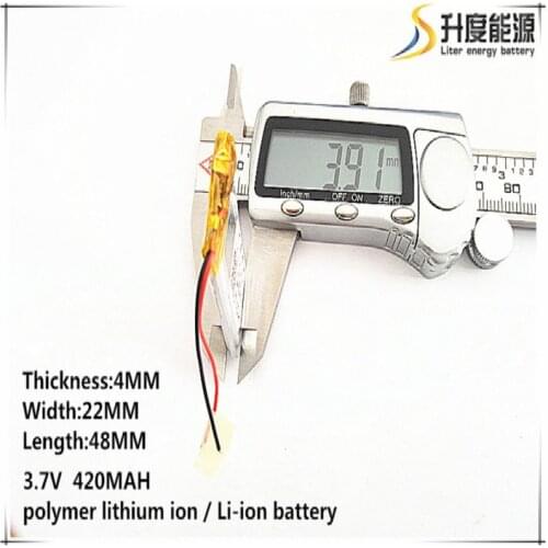 10pcs [SD] 3.7V,420mAH,[402248] Polymer lithium ion / Li-ion battery for TOY,POWER BANK,GPS,mp3,mp4,cell phone,speaker