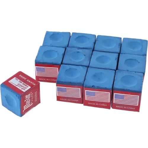 MagiDeal 12 Pieces Billiard Chalk Snooker Pool Cue Tip Billiards Accessories N0PC