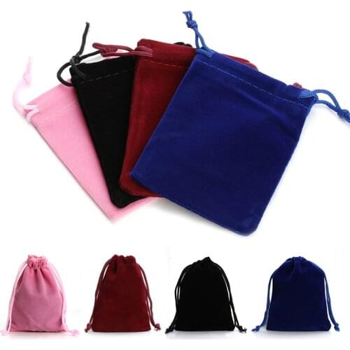 New 10pcs Jewelry Packing Velvet bag 7x9cm,Velvet Drawstring bags & Pouches,Christmas Wedding Gift Bags & Pouches