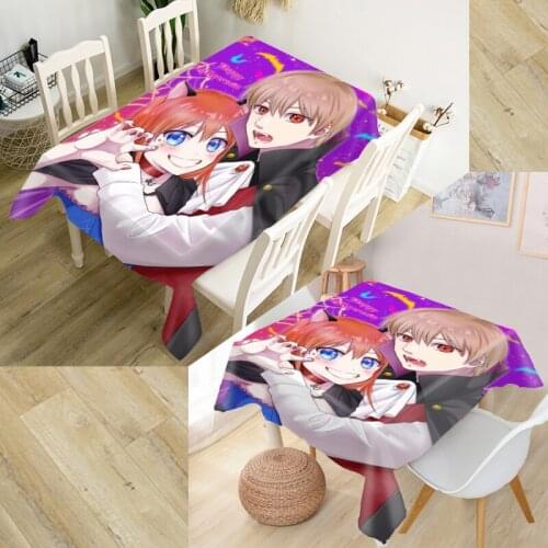 New Arrival Gintama Anime Tablecloth Waterproof Oxford Fabric Square/Rectangular Tablecloth For Wedding Table Cloth TV Covers