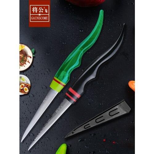GAINSCOME Kitchen Carving Knife 67-Layer Damascus Steel Sharp Non-Grinding Vegetable Fruit Platter Carving Main Master Knives